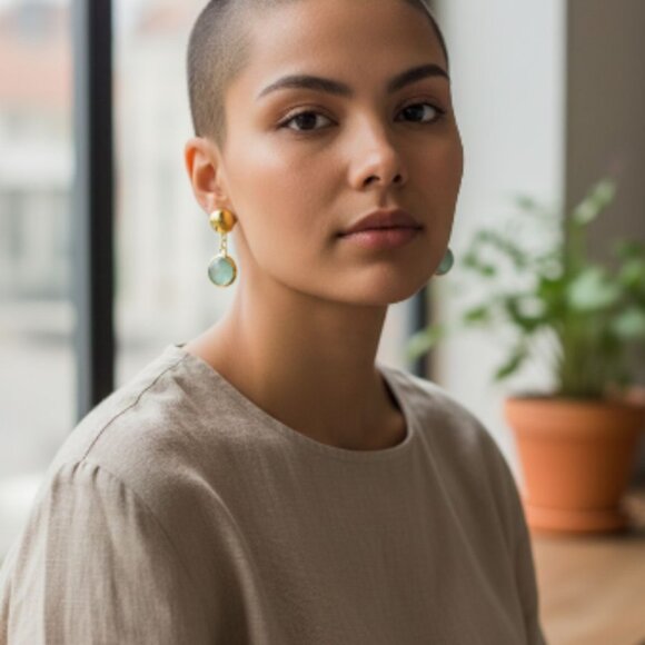 NEW!!! Alara Blue Turkiye Earrings - Picture 2 of 6